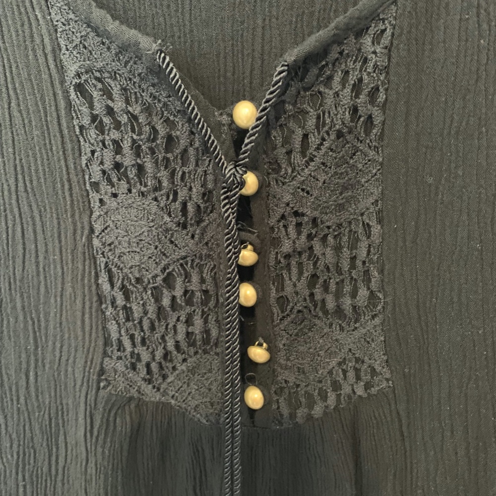 WORLD UNITY BLACK CAP SLEEVE TOP SIZE 3X - Picture 2 of 6